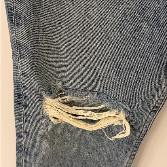 AGOLDE Riley High Rise Straight Crop Jeans Light‎ Wash Distressed Size 26 - Picture 9 of 11